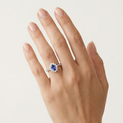 Royal tanzanite ring