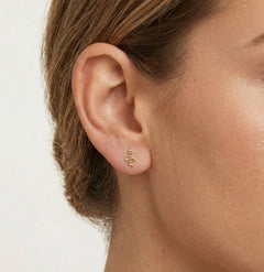 Malé hadí zlaté naušnice