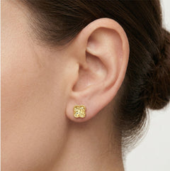 Symbolické náušnice ze žlutého zlata