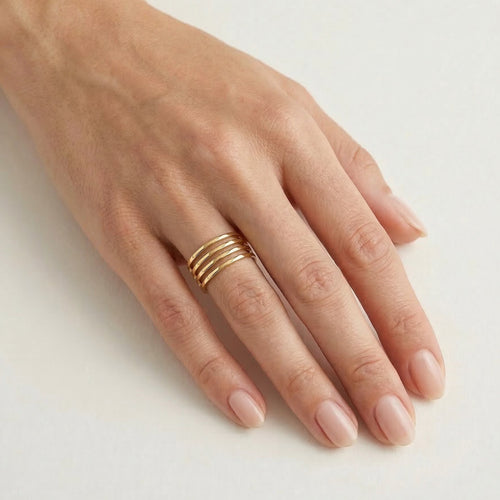 Bague harmonieuse en or jaune