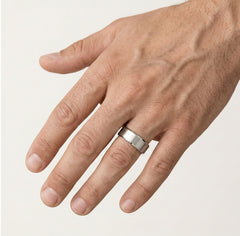 Bague de mariage en or blanc élégante