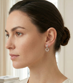 Pendientes colgantes de círculo