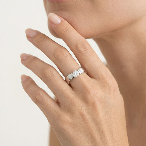 Bague tension en argent