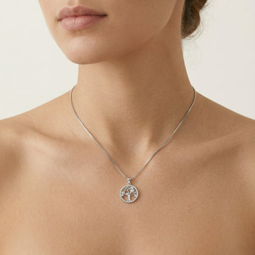 Anhänger "Lebensbaum" in Zargenfassung