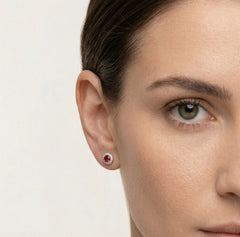  Červené barokní náušnice