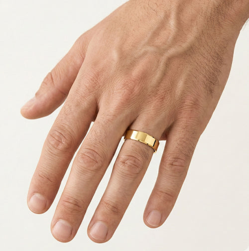 Alliance simple en or jaune