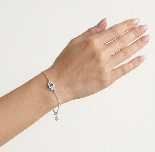 Sterlingsilber Evil Eye Handgelenkarmband