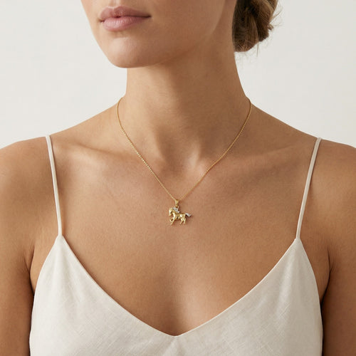 Pendentif pour femme avec breloque ronde lumineuse