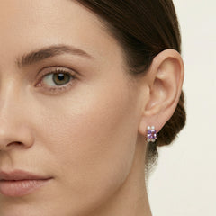 Královské náušnice s ametystem