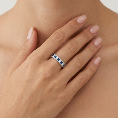 Saphir-Glanzzauber-Ring