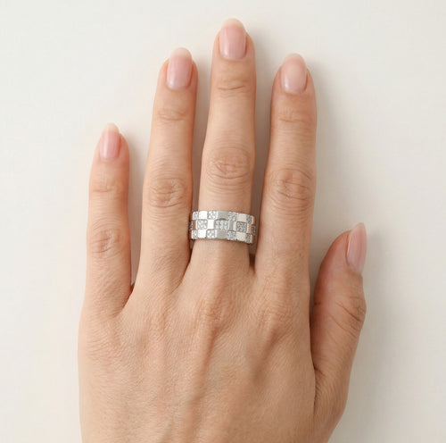 Dámský stylový stříbrný prsten s kubickými zirkony