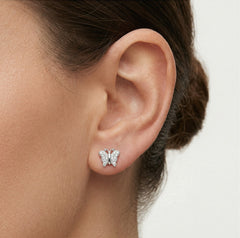 Vintage motýlové náušnice 