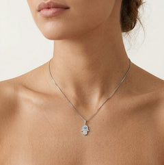 Přívěsek Hamsa ruka s ďábelským okem 