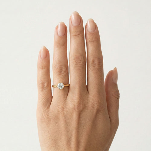 Bague en or à huit griffes