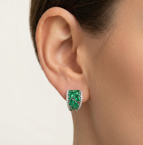 Smaragd-Paradies-Ohrringe