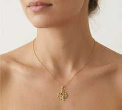 Gold tree of life with stones