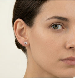 Pendientes de diseño floral chic