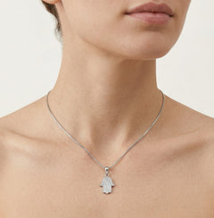  Přívěsek hamsa z kubické zirkonie