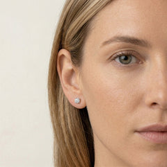 Boucles d’oreilles clous couronne