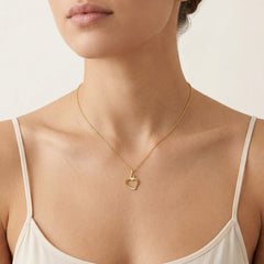 Pendentif cœur détaillé