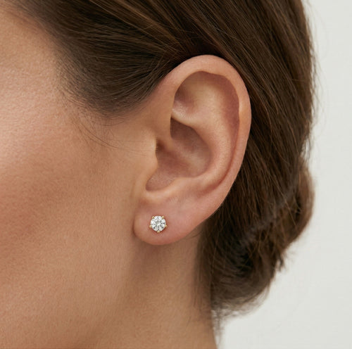 Star diamond earrings