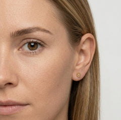 Zlate náušnice hranatého tvaru