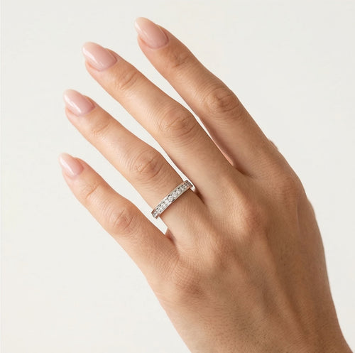 Snubní prsteny z bílého zlata