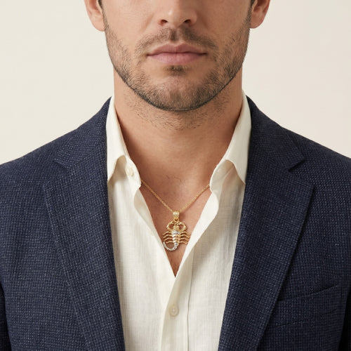 Kleiner goldener Skorpion-Anhänger