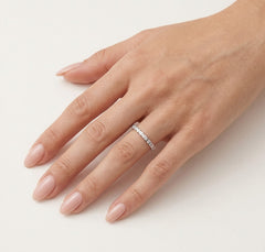 Bague de mariage demi-alliance pour femmes