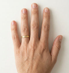 Bague de mariage unique en or jaune