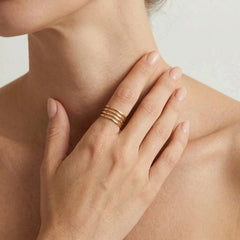 Bague harmonieuse en or jaune