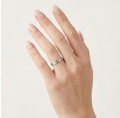 Weißgold-Trauringe mit filigranem Design