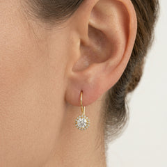 Pendientes colgantes redondos