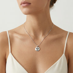 Widder-Silberanhänger