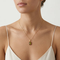 Harmony Fusion in Yellow  with Moldavite and  Garnet