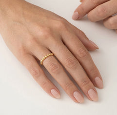 Bague en perles d'or