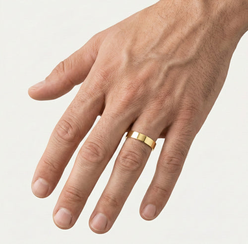 Anneau de mariage fin 3mm en or jaune