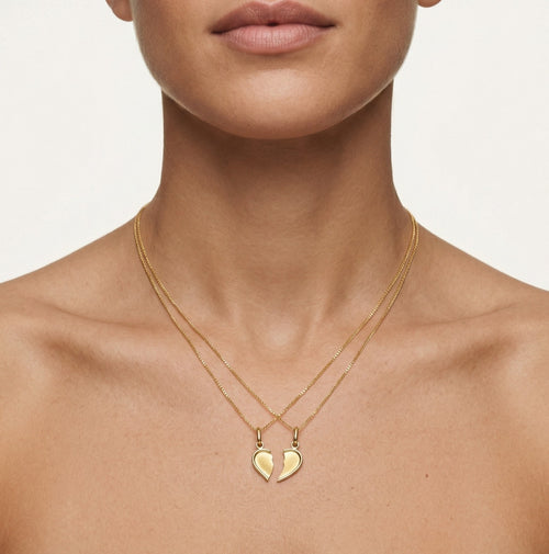 Couple heart pendant