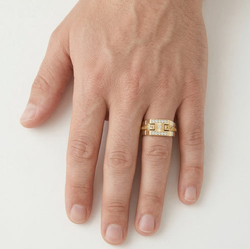 New designer gold ring