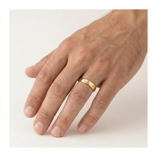 Alliance classique en or jaune