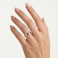 Bague de mariage massive en or rose