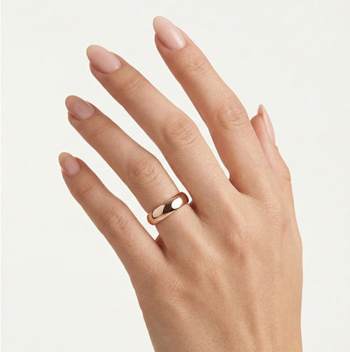 Massive rose gold wedding ring