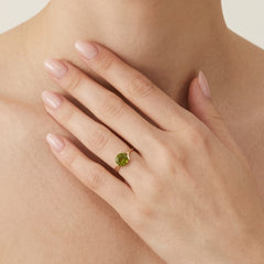 Élégance moldavite en or jaune