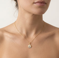 Bicolor-Blumenanhänger mit matter Oberfläche