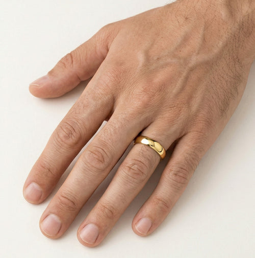 Klasické 3 mm široké snubní prsteny ze žlutého zlata