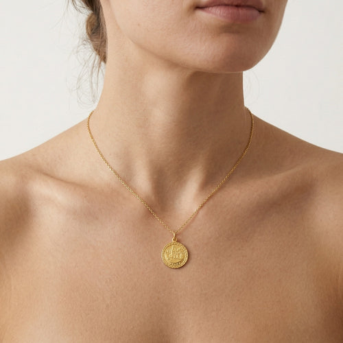 Detailed Prague skyline pendant