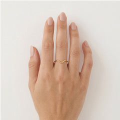 Bague vague en or
