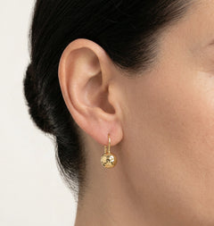 Boucles d'oreilles demi-boule en or