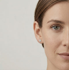 Fine gold earrings with diamonds