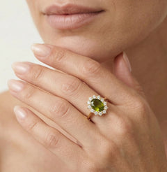 Majestic oval moldavite delight